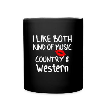 Country Western Music Shirt Gift - Full Colour Mug - black - Front