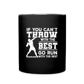 Lancer du poids - Mug uni - noir - Devant