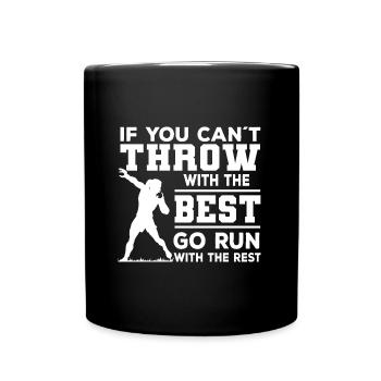 Lancer de poids - Mug uni - noir - Devant