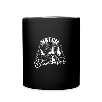 Natur Bummler (white) - Full Colour Mug - black - Front
