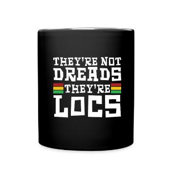 Dreadlocks Rasta Hair Dreads Rastafari - Full Colour Mug - black - Front