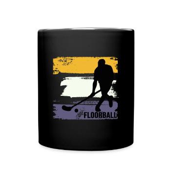 floorball floorball player floorball - Full Colour Mug - black - Front