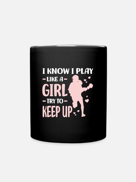 Lacrosse Spieler - Tasse einfarbig - Schwarz