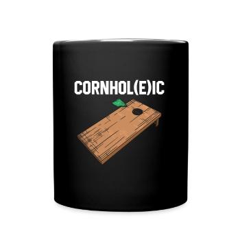 Joueur de Cornhole - Mug uni - noir - Devant