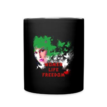 women life freedom,iran,women life freedom - Full Colour Mug - black - Front