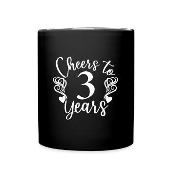 Vive le 3e anniversaire de 3e anniversaire - Mug uni - noir - Devant
