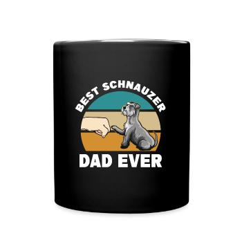 Schnauzer dog breed | Dog Dog Friend Gifts - Full Colour Mug - black - Front