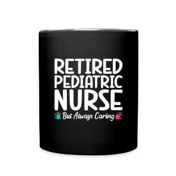 Kinderkrankenschwester - Tasse einfarbig - Schwarz - Vorne