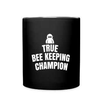 True bee keeping champion - Full Colour Mug - black - Front