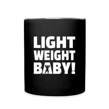 Bébé léger - Musculation - Mug uni - noir - Devant