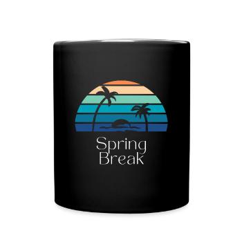 Spring Break - Tasse einfarbig - Schwarz - Vorne