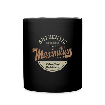 Maximilian Tshirt personalisierter Name maximilian - Tasse einfarbig - Schwarz - Vorne