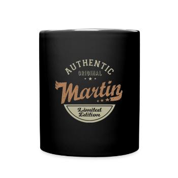 Martin cadeau Tshirt personnalisé prénom martin - Mug uni - noir - Devant
