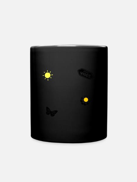 Good Vibes, Skate Style - Mug uni - noir