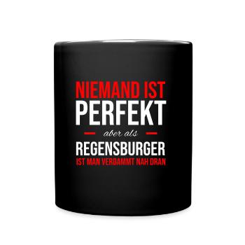 Regensburg Meine Stadt Bayern Regensburger - Tasse einfarbig - Schwarz - Vorne