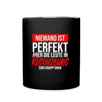 Regensburg Meine Stadt Bayern Regensburger - Tasse einfarbig - Schwarz - Vorne