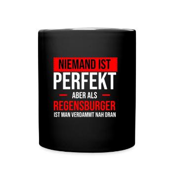 Regensburg Meine Stadt Bayern Regensburger - Tasse einfarbig - Schwarz - Vorne