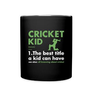 Sport Kid Définition Cricket - Mug uni - noir - Devant