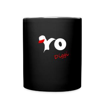 Yo Digg. lustiger Spruch - Tasse einfarbig - Schwarz - Vorne