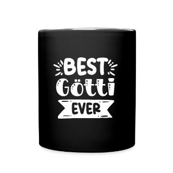 Bester Götti bescht Götti Schweiz Patenonkel - Tasse einfarbig - Schwarz - Vorne
