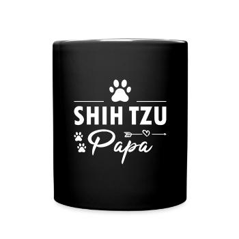 Shih Tzu Papa - Mug uni - noir - Devant