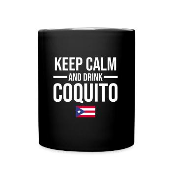 Puerto Rico | Puerto Ricaner Flagge Geschenkideen - Tasse einfarbig - Schwarz - Vorne