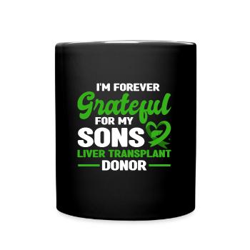 Organspender - Tasse einfarbig - Schwarz - Vorne