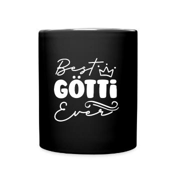 Beschte Götti best Götti bescht Götti Schweiz - Tasse einfarbig - Schwarz - Vorne