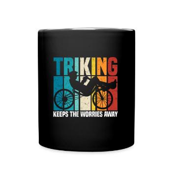 Recumbent Trike - Tasse einfarbig - Schwarz - Vorne