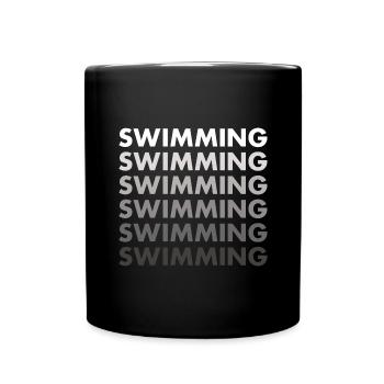 Sport Swimming - Tasse einfarbig - Schwarz - Vorne