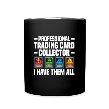 Trading Cards - Tasse einfarbig - Schwarz - Vorne