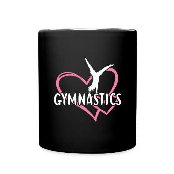 Sport Heart Gymnastics - Tasse einfarbig - Schwarz - Vorne