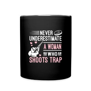 Trapschütze - Tasse einfarbig - Schwarz - Vorne