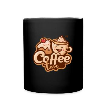coffee time - Mug uni - noir - Devant