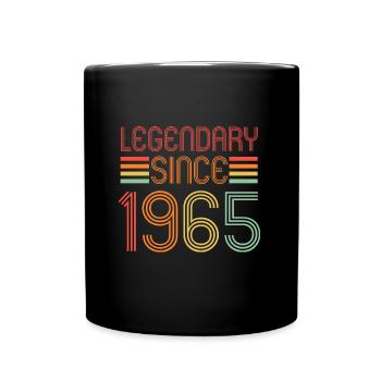 Legendary since 1965, Retro, Birthday - Full Colour Mug - black - Front