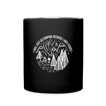 Camping Nature Camping People - Full Colour Mug - black - Front