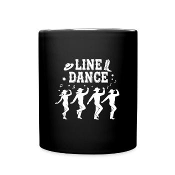 Line Dance mein Hobby - meine Passion - mein Ding - Tasse einfarbig - Schwarz - Vorne