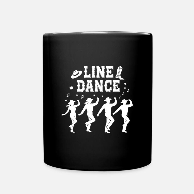 Line Dance mein Hobby - meine Passion - mein Ding - Tasse einfarbig - Schwarz