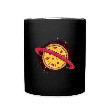 pizza - Full Colour Mug - black - Front