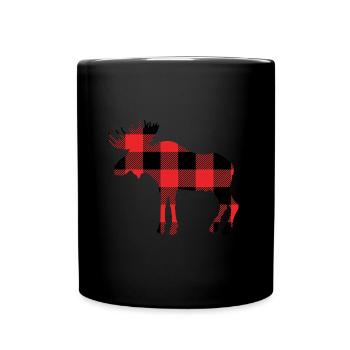 Elch - Tasse einfarbig - Schwarz - Vorne