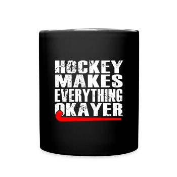 hockey sur gazon hockey sur gazon hockey sur gazon - Mug uni - noir - Devant