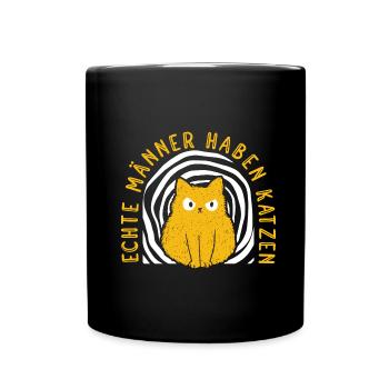 Cat Rental Cat Domestic Cat - Full Colour Mug - black - Front