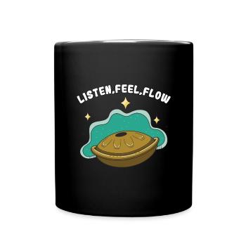 Handpan Dicton Instrument de percussion Cadeau - Mug uni - noir - Devant