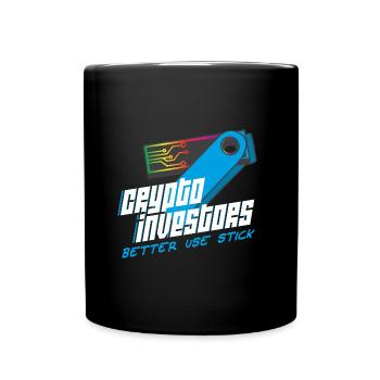 Krypto Investor Stick Tresor Better use Stick - Tasse einfarbig - Schwarz - Vorne