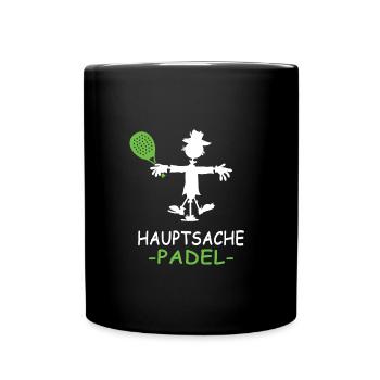 padeltennis paddel padle padeltennisspieler - Tasse einfarbig - Schwarz - Vorne