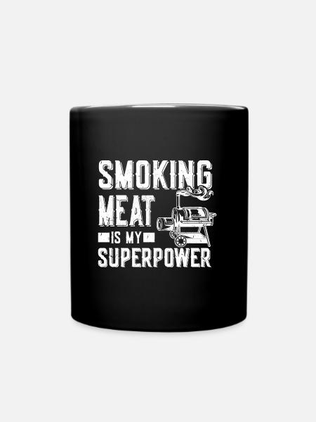 Fleisch Smoker - Tasse einfarbig - Schwarz