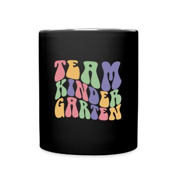 Team Kindergarten Cool Pre-K Lehrer & Schüler Geschenk - Tasse einfarbig - Schwarz - Vorne