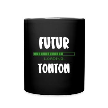 futur tonton - Mug uni - noir - Devant