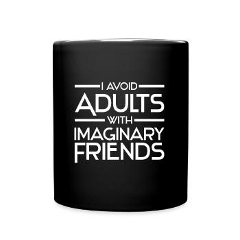 Atheists Science | Atheism Faith Gift - Full Colour Mug - black - Front