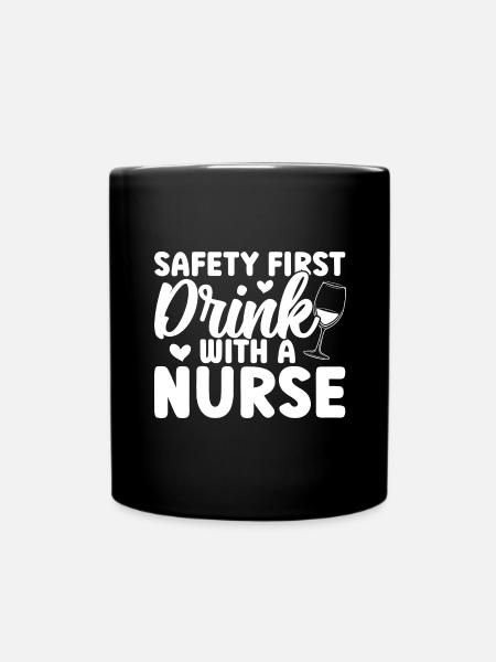 Kinderkrankenschwester - Tasse einfarbig - Schwarz